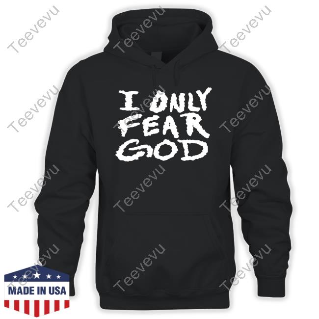 Mark Mitchell Wearing I Only Fear God Tee Shirt
