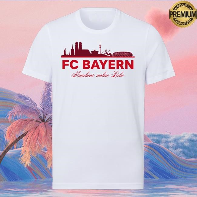 Fc Bayern Merch Store Kids T-Shirt Autumn Collection Skyline Hooded Sweatshirt