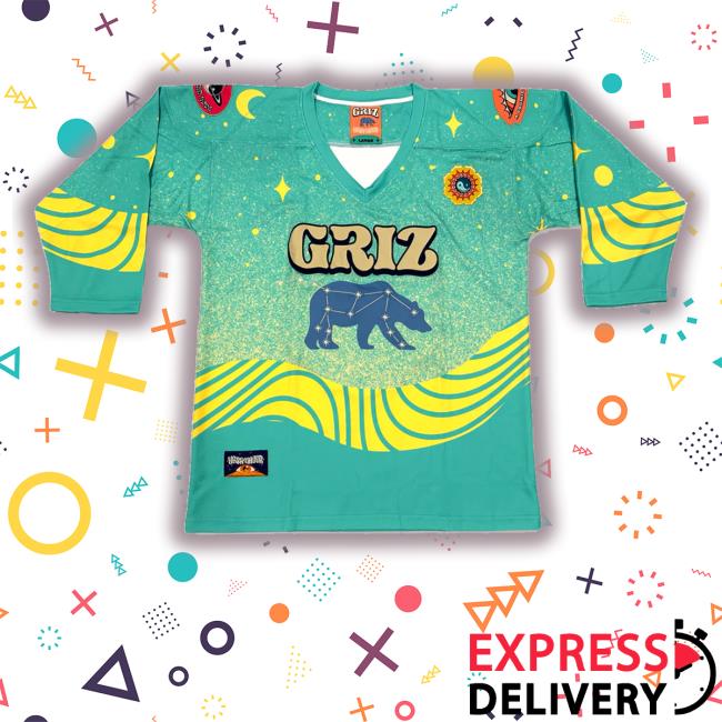 Griz Ursa Major Away Hockey Jersey In Teal Tees