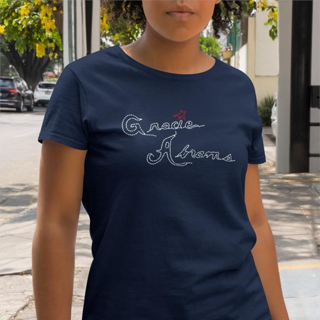 Gracie Abrams Merch Gracie Abrams Stitch Shirt Navy