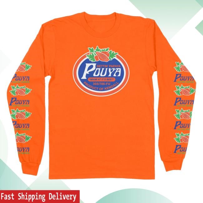 Pouya Merch Papaya Orange T-Shirt, Hoodie, Tank Top, Sweater And Long Sleeve T-Shirt