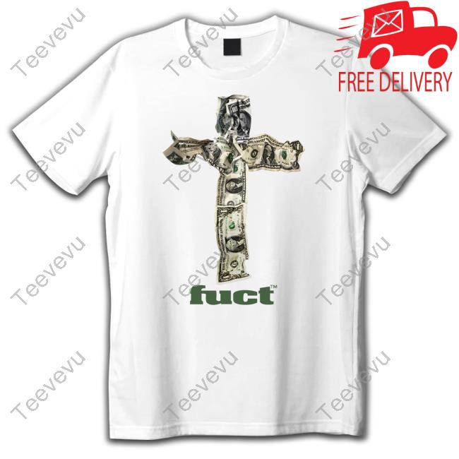 Fuct Merch Dollar Cash Cross Fuct Long Sleeve T Shirt