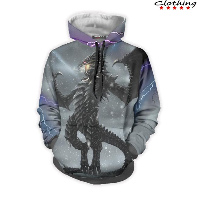 Trending The Elder Scrolls V: Skyrim - Dragon Alduin 3D Long Sleeve Tee
