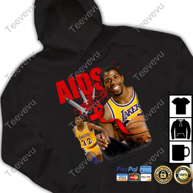 Alexthegat Magic Johnson Aids Long Sleeve Tee Shirt