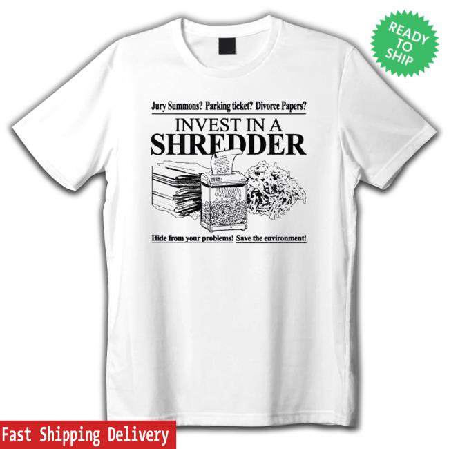 Jury Summons Parking Ticket Divorce Papers Invest In A Shredder Hide From Your Problems Save The Environment Crewneck Sweatshirt