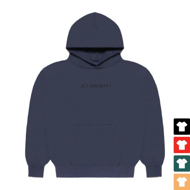 Original Mirror Language Co. Washed Navy Unisex Sweatshirt Pg-Lang Shop