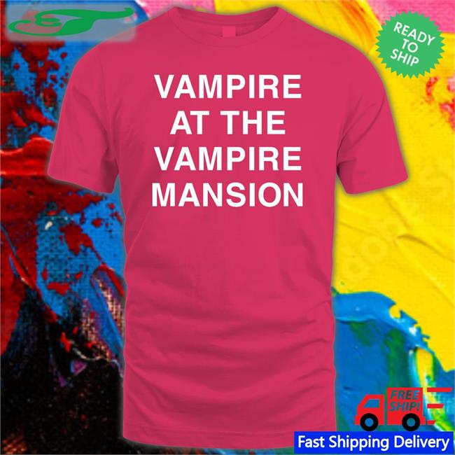 Pool Boy Vampire At The Vampire Mansion Shirt