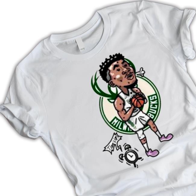 Trending Giannis Antetokounmpo Milwaukee Bucks Player Cartoon Tee