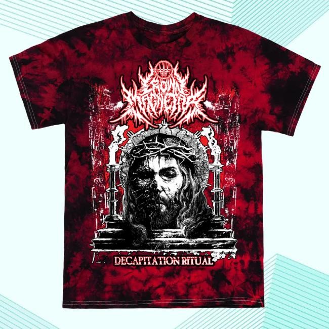 Official Indiemerchstore Merch Crown Magnetar Decapitation Ritual Tie Dye Tee Official Indiemerchstore Merch Crown Magnetar Decapitation Ritual Tie Dye Hoodie Sweatshirt