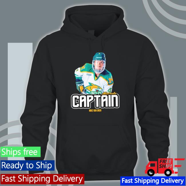 Alternate Captain Mike Van Unen Northern Michigan Wildcats Ice Hockey Shirt Alternate Captain Mike Van Unen Northern Michigan Wildcats Ice Hockey Shirt