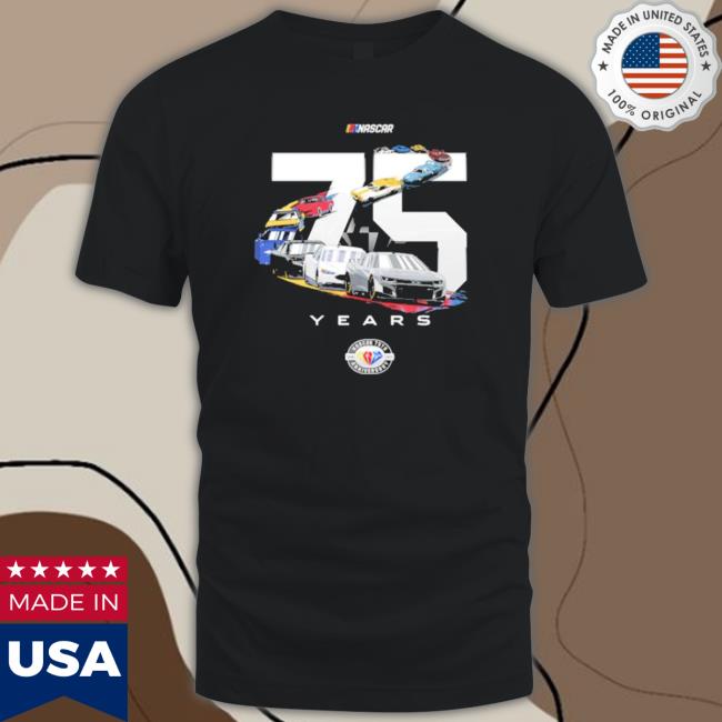 Nascar Checkered Flag 75Th Anniversary 2023 Schedule T-shirt