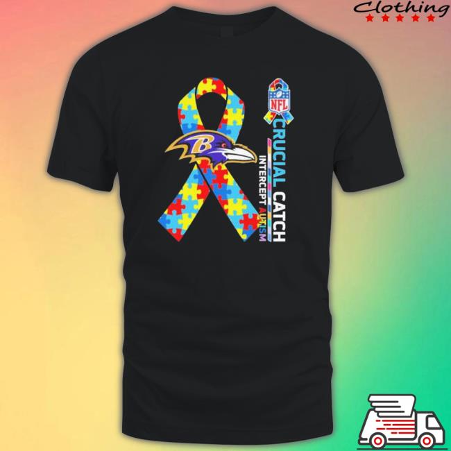 Baltimore Ravens Crucial Catch Intercept Autism Sweaters Baltimore Ravens Crucial Catch Intercept Autism Tee
