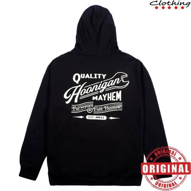 Official Hoonigan Merch Store Shop Hoonigan Backdate Crew neck Sweatshirt Hoonigan Apparel Clothing