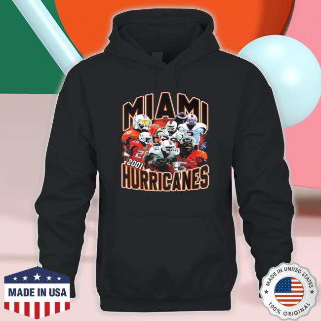Miami Hurricanes 2001 Football Ed Reed Sean shirt