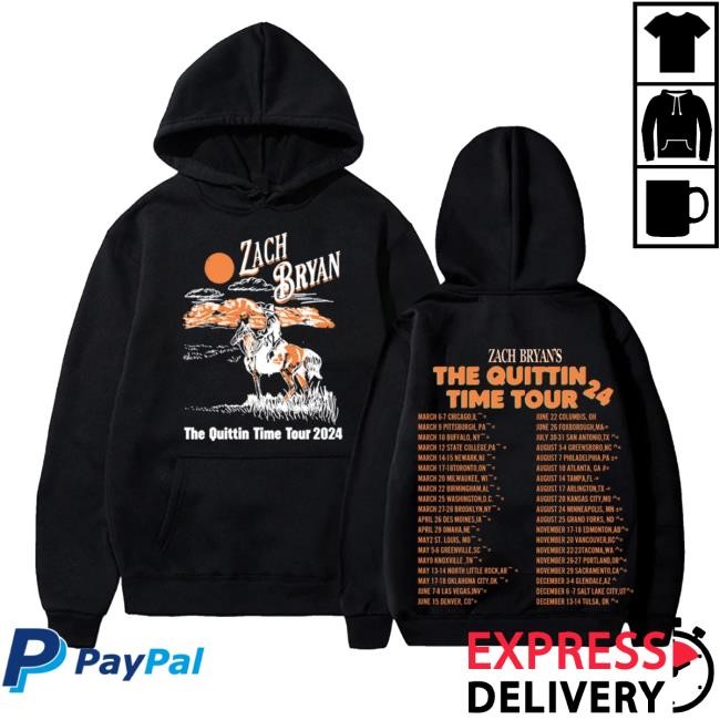 Zach Bryan The Quittin Time Tour Shirts Zach Bryan Merchandise Official Store