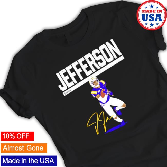 Minnesota Vikings Justin Jefferson Signature Sweatshirts