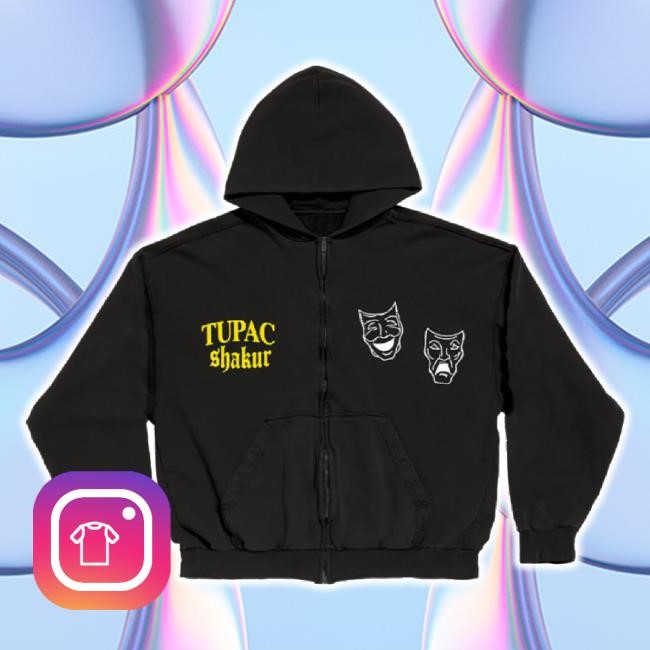 Trending Gemini Mask Zip Tee Shirt 2Pac Shop Merch Store