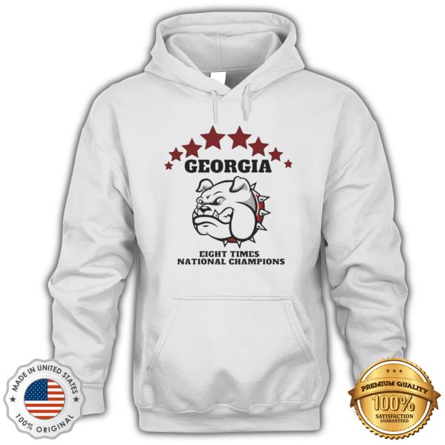Georgia Bulldogs Eight Times National Champions T-Shirt Georgia Bulldogs Eight Times National Champions Tee