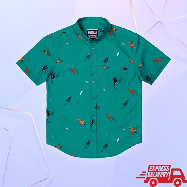Rsvlts "Monsters Unleashed" Button-Up Tee Shirt