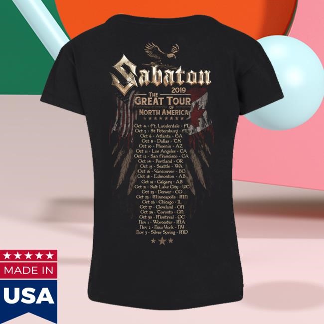 Original Sabaton Merch Store The Great Tour Of North America 2019 T-Shirt Women Sweatshirt