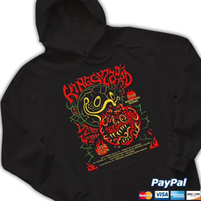 King Gizzard & The Lizard Wizard Tour Us 3 Hour Marathon Shows 2024 T-Shirt King Gizzard & The Lizard Wizard Tour Us 3 Hour Marathon Shows 2024 Sweatshirt