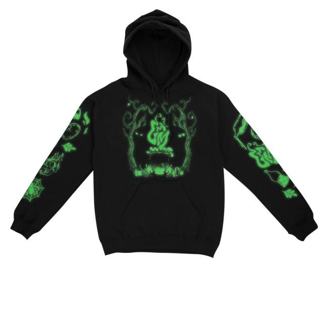 Officiial Mythical Merch Store Shop Gmm Glow-In-The-Dark Cauldron T-Shirt Gmm Glow-In-The-Dark Cauldron Zip Hoodie