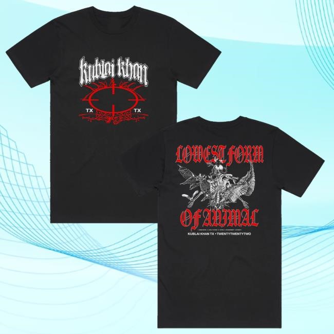 Kublai Khan Tx Store Merch Lowest Form Of Animal Hooded Sweatshirt