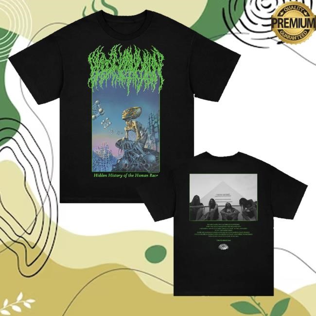 Official Blood Incantation Merch Hidden History Album New Shirt Black