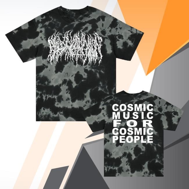 Blood Incantation Merch Cosmic Music Tee Shirt Grey Black Dye Official Blood Incantation Merch Cosmic Music Long Sleeve T Shirt Grey Black Dye