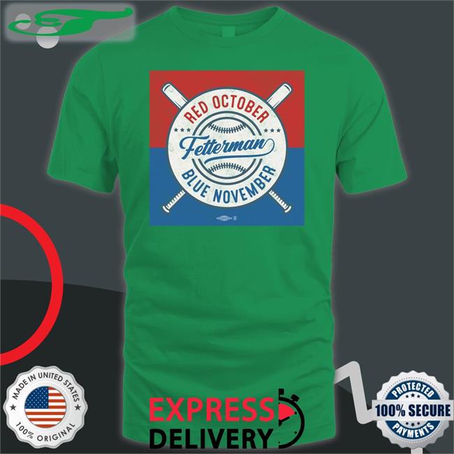 Johnfetterman Store Red October Blue November Fetterman Sweatshirt