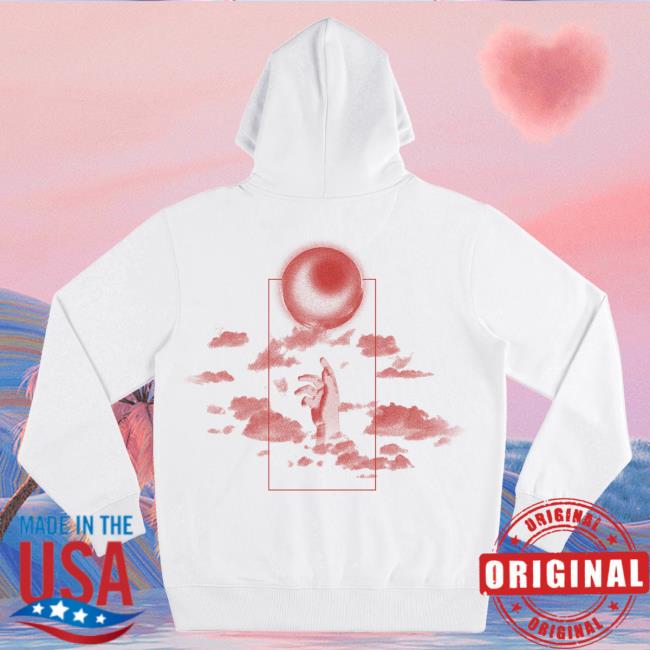 Official Louis Tomlinson Merch Store Louis Tomlinson Faith In The Future Logo Hand White Hood LouisTomlinson Apparel Clothing Shop