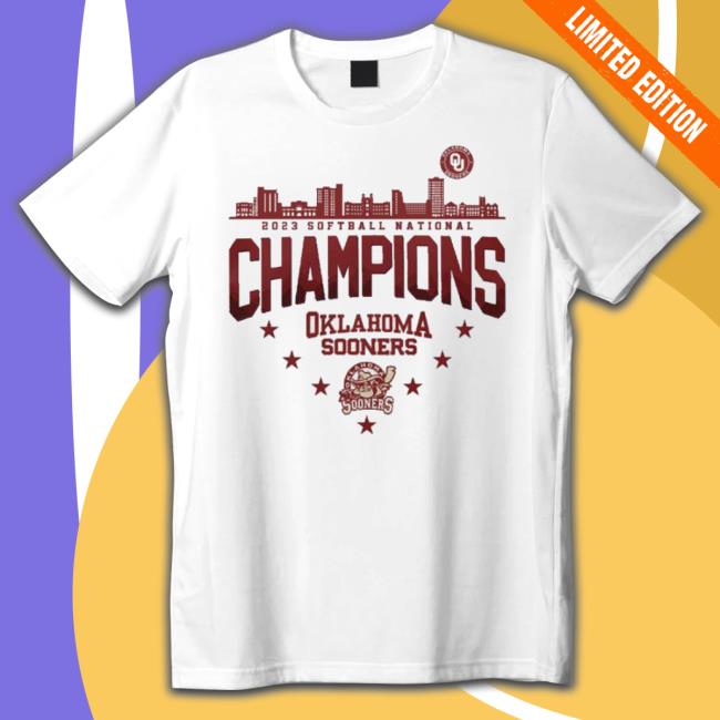 Official 2023 Softball National Champions Oklahoma Sooners Shirt