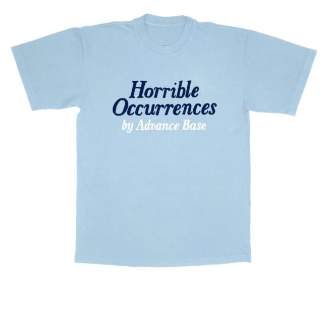 Runforcover Records Merch Store Advance Base Horrible Occurrences Hooded Sweatshirt
