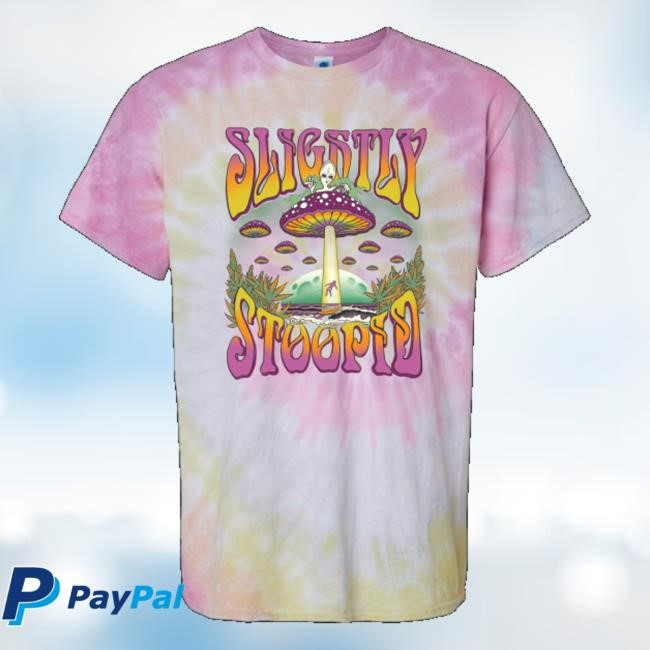 Slightly Stoopid Merch Mushroom Ufo Desert Rose Tie Dye Shirt