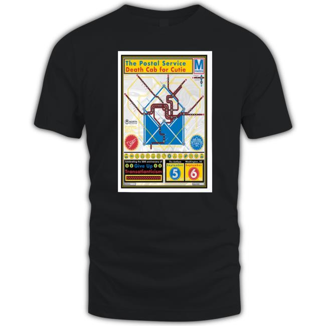 The Postal Service & Death Cab For Cutie The Anthem Washington, Dc Sept 5 & 6, 2023 New Shirt