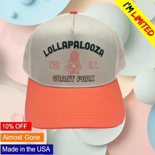 Lollapalooza Merch Store Shop Buddha Trucker Hat