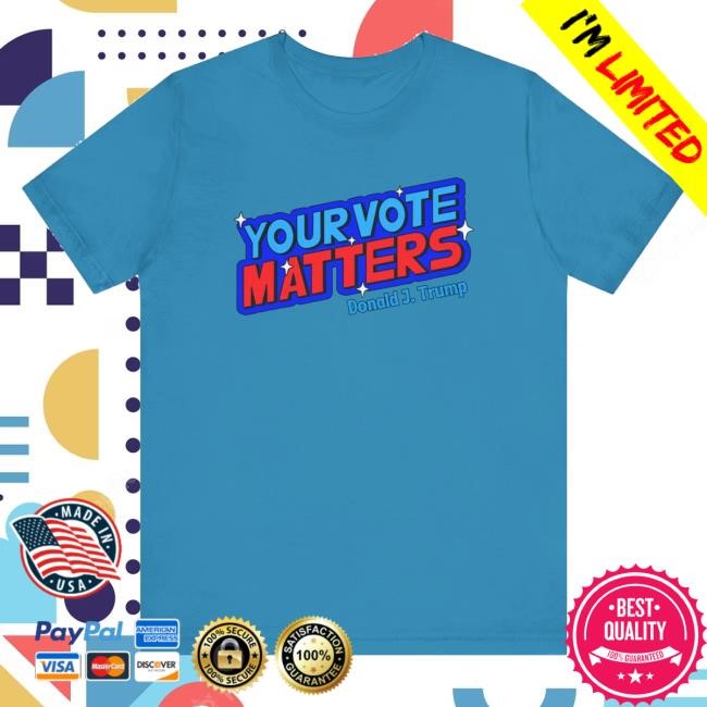 American Threads Merch Your Vote Matters Donald J. Trump Long Sleeve T Shirt