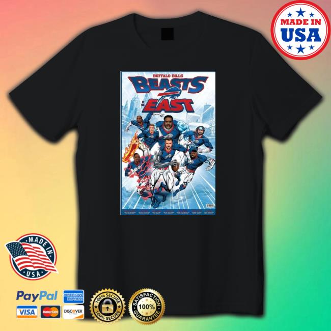 Buffalo Bills Mafia Beasts East Super Hero At Wegmans Poster Hooded Sweatshirt