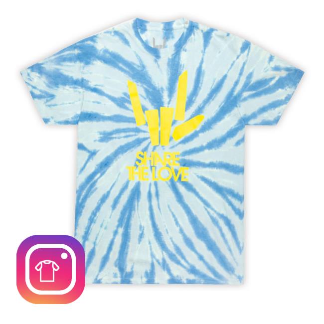 Share The Love Tie Dye Tee Shirt
