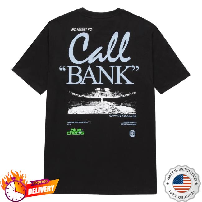 Official Overtime Tv Merch Store Apparel Clothing Shop Over Time Blue Checks Call Bank Top Shirt