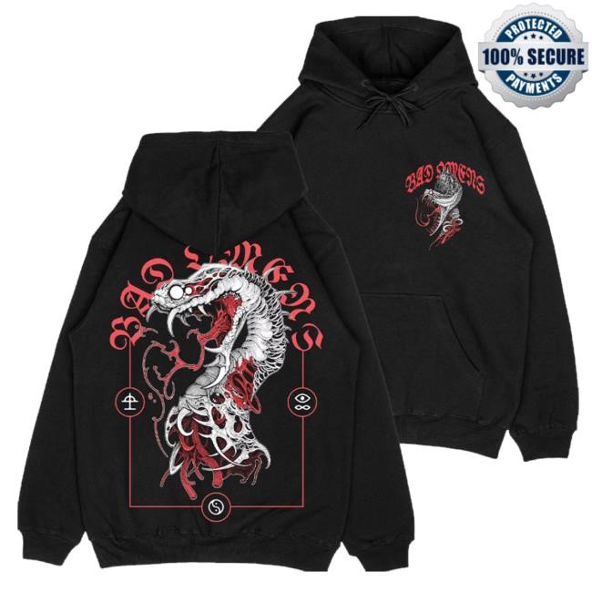 Bad Omens Official Merch Serpent Tongue Hooded Sweatshirt