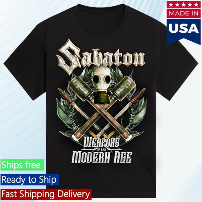Official Sabaton Merch Store Sabaton Echoes Of The Great War – Weapons Top Shirt Sabaton Shop