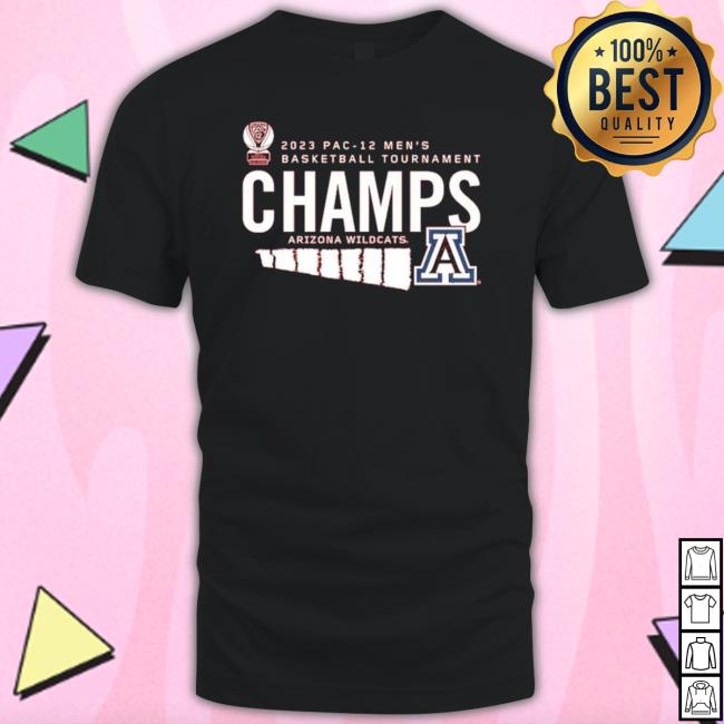 Arizona Wildcats 2023 Pac-12 Men’S Basketball Conference Tournament Champions Locker Room shirt, hoodie, tank top, sweater and long sleeve t-shirt