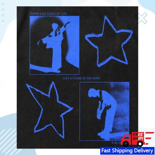Born Losers Records Merch Korine Blue Star Tee Shirt