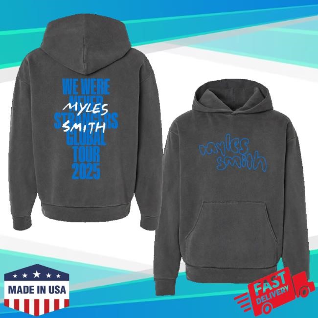 Myles Smith Merch Global Tour 2025 We Were Never Strangers Long Sleeve T Shirt