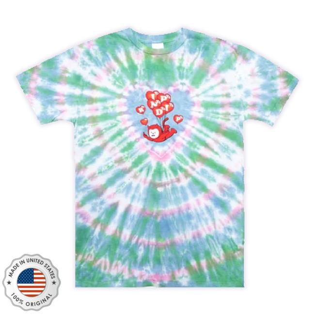 Official Dino Skate Merch Store Ripndip Cupids Nightmare Sweater (Blue/Pink Heart Dye) Dinoskateshop