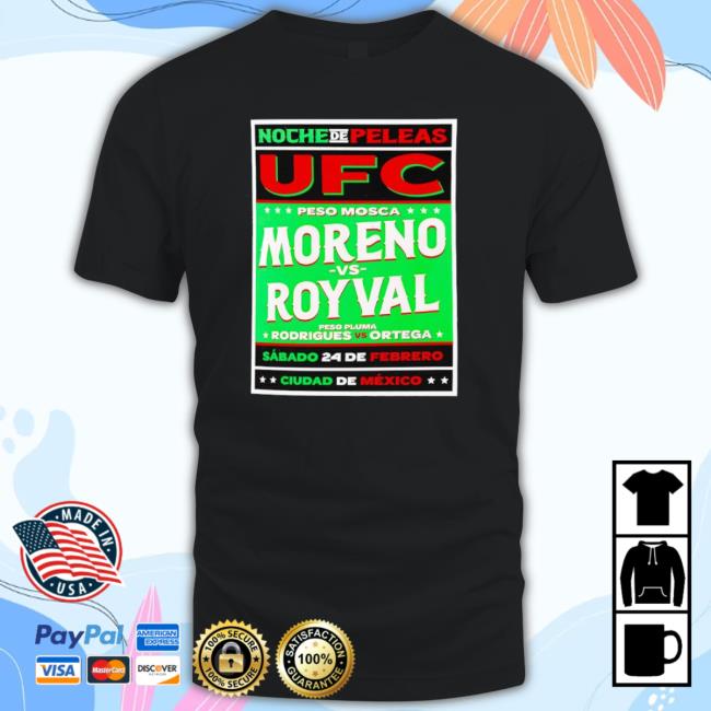 Trending Moreno Vs. Royval 2 Fight Night Mexico City Matchup Sweatshirt