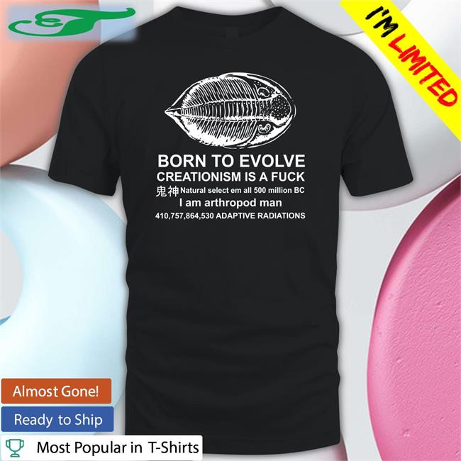 Born To Evolve Creationism Is A Fuck Hoodie