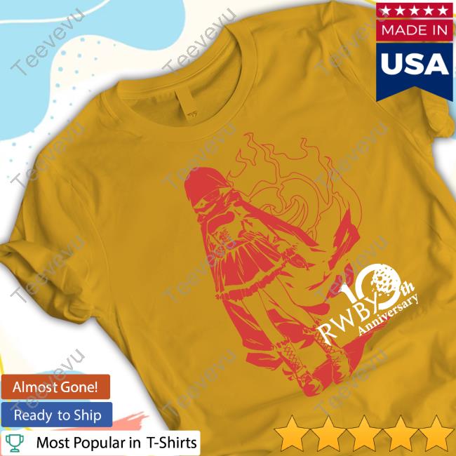 Rwby 10Th Anniversary Shirts Rwby 10Th Anniversary Tee Shirt