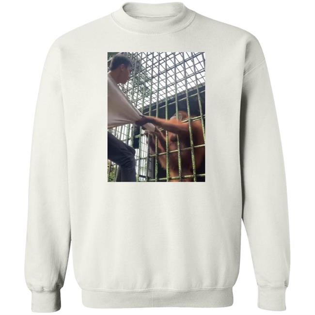 Orangutan Grabs Man Shirt Orangutan Attacking Man Through Cage At Zoo Shirt Orangutan Attacking Man Through Cage At Zoo Shirt Orangutan Grabs Man Shirt